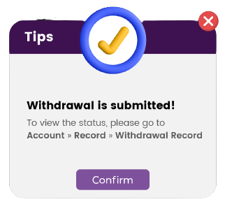 successful withdrawal 