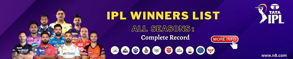 IPL winner List